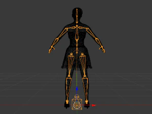 Woman in a Dress 05 3D Model