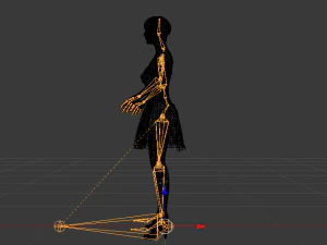 Woman in a Dress 05 3D Model