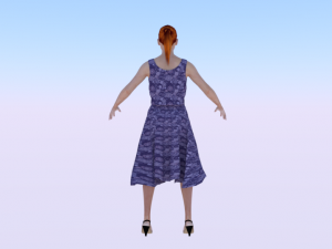 Woman in a Dress 06 Modèle 3D