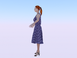 Woman in a Dress 06 Modèle 3D