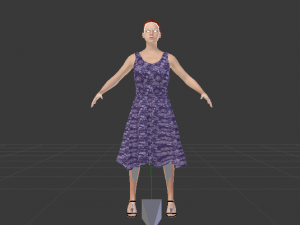 Woman in a Dress 06 Modèle 3D