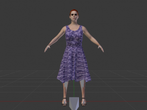 Woman in a Dress 06 Modèle 3D
