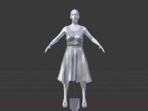 Woman in a Dress 06 Modèle 3D
