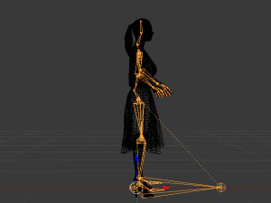 Woman in a Dress 06 3D Model