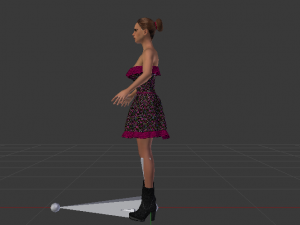 Woman in a Dress 07 3D Model