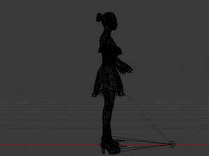 Woman in a Dress 07 3D Model