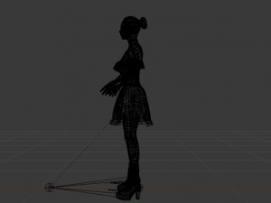 Woman in a Dress 07 3D Model