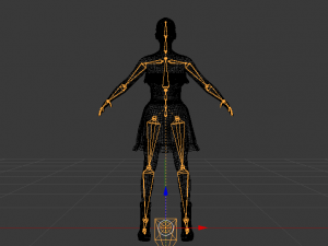 Woman in a Dress 07 3D Model