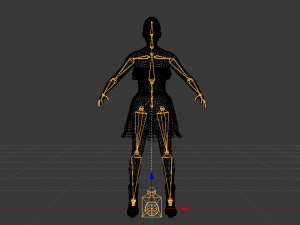 Woman in a Dress 07 3D Model