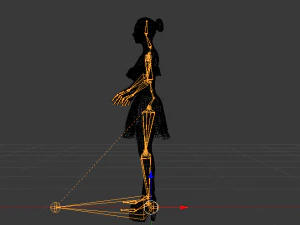 Woman in a Dress 07 3D Model
