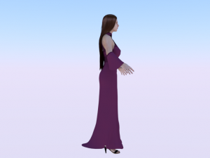 Woman in a Dress 08 3Dモデル