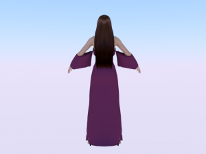 Woman in a Dress 08 3Dモデル