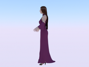 Woman in a Dress 08 3Dモデル
