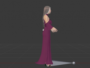 Woman in a Dress 08 3Dモデル