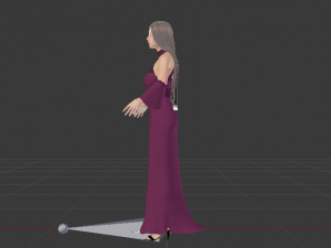 Woman in a Dress 08 3Dモデル