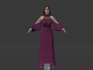 Woman in a Dress 08 3Dモデル