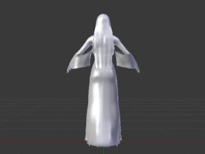 Woman in a Dress 08 3D Model