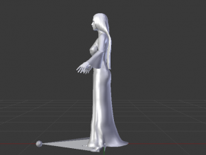 Woman in a Dress 08 3Dモデル