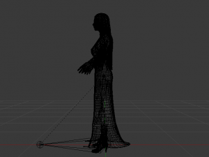 Woman in a Dress 08 3Dモデル
