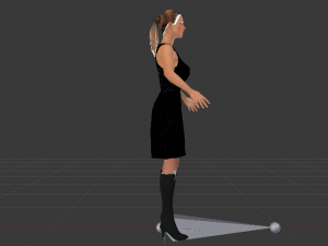 Woman in a Dress 09 3D-Modell