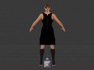 Woman in a Dress 09 3D-Modell