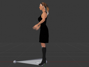 Woman in a Dress 09 3D-Modell