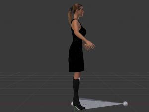 Woman in a Dress 09 3D-Modell