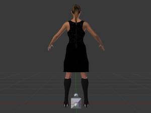 Woman in a Dress 09 3D-Modell