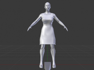 Woman in a Dress 09 3D-Modell