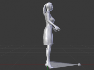Woman in a Dress 09 3D-Modell