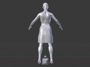 Woman in a Dress 09 3D-Modell