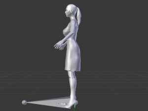 Woman in a Dress 09 3D-Modell