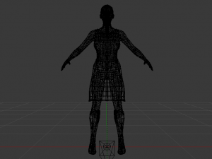 Woman in a Dress 09 3D-Modell