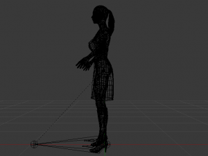 Woman in a Dress 09 3D-Modell