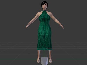 Woman in a Dress 010 Modelo 3D
