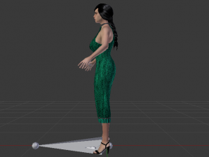 Woman in a Dress 010 Modelo 3D