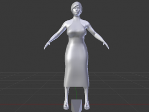 Woman in a Dress 010 Modelo 3D