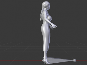 Woman in a Dress 010 Modelo 3D