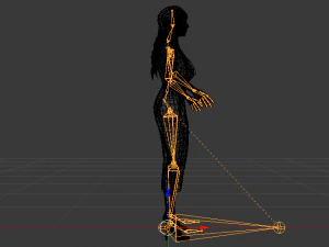 Woman in a Dress 010 3D Model