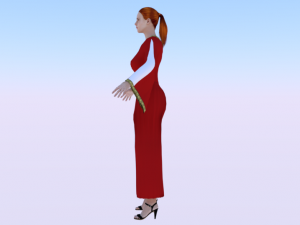 Woman in a Dress 011 3Dモデル