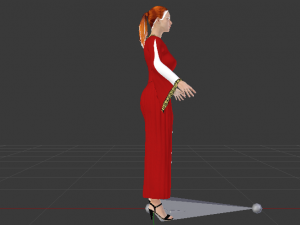 Woman in a Dress 011 3Dモデル
