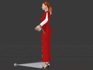 Woman in a Dress 011 3Dモデル