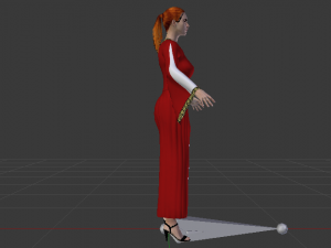 Woman in a Dress 011 3Dモデル