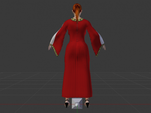 Woman in a Dress 011 3Dモデル