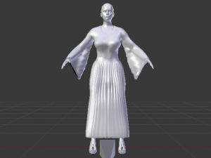 Woman in a Dress 011 3Dモデル