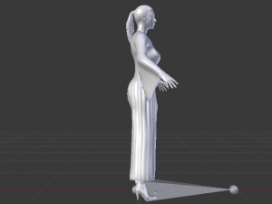 Woman in a Dress 011 3Dモデル