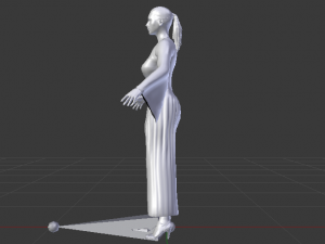 Woman in a Dress 011 3Dモデル