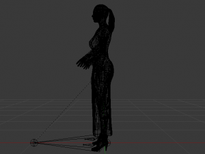 Woman in a Dress 011 3Dモデル