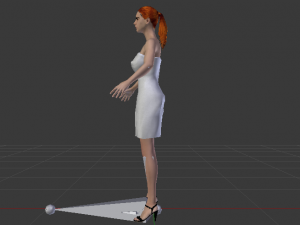 Woman in a Dress 012 3D Model