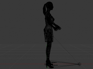 Woman in a Dress 012 3D Model